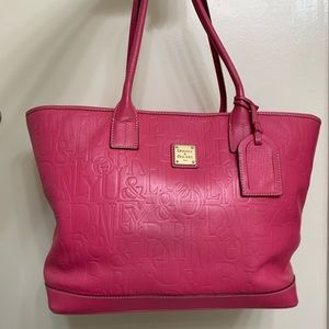 Dooney & Bourke pink shoulder tote